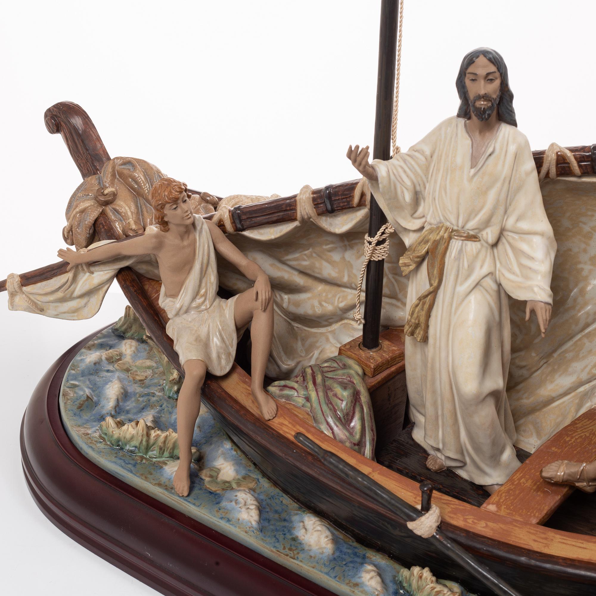Salvador Furió, figurine, "Jesus in the Tiberiades", Lladró, Spain, 1984-2016.