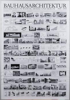 AFFISCH, "Bauhausarchitektur das Bauhaus und Weimar, Dessau und Berlin 1919-1933".