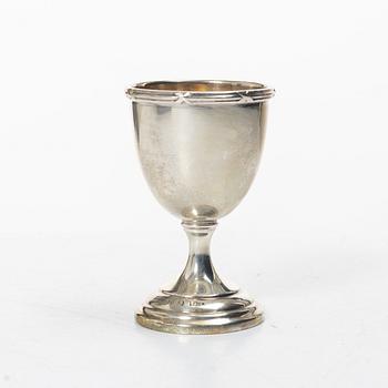 Christening set, 6 pieces, silver, CG Hallberg, Stockholm, 1916–22.