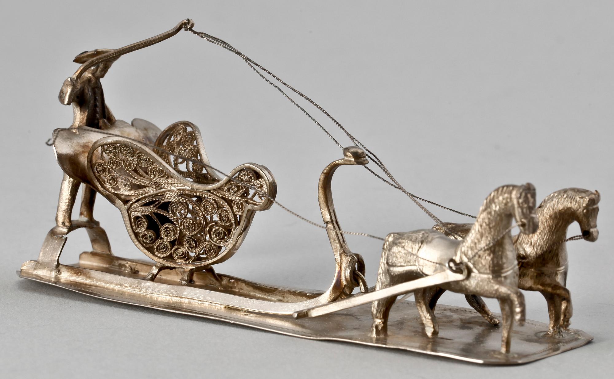 MINIATYRFIGURIN, silver, Europa, 1900-tal.