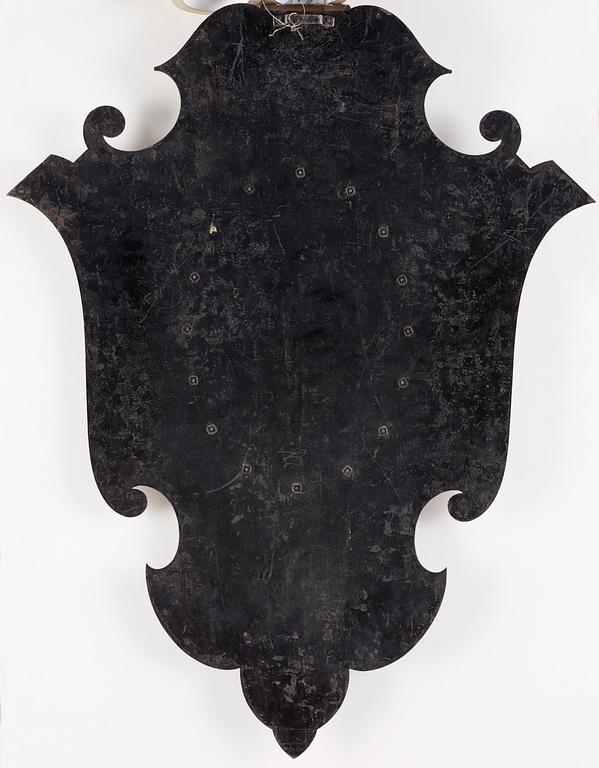 A Swedish ornamental shield, probably by Hjalmar Norrström, Eskilstuna late 19th Century.