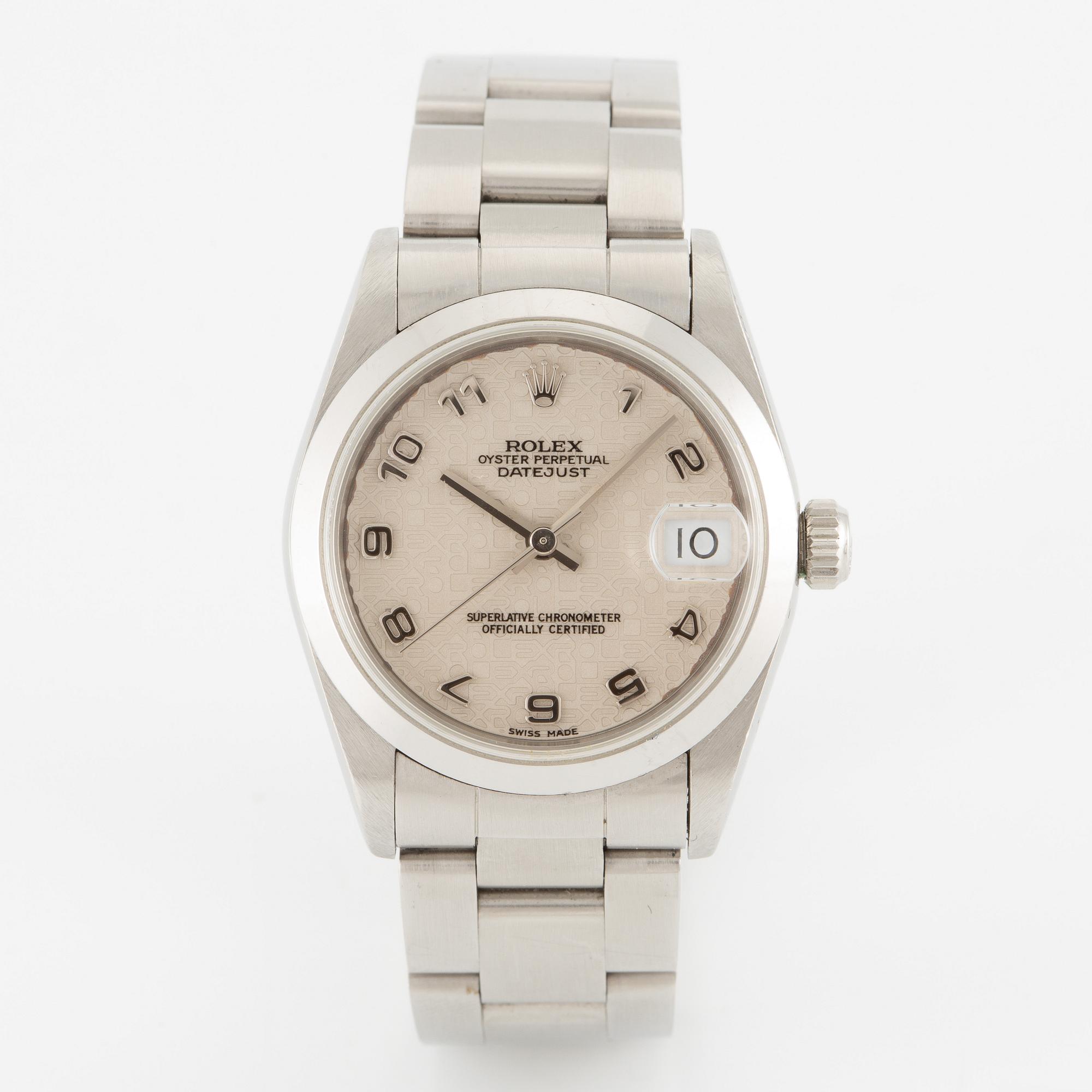 Rolex, Datejust, "Computer Dial", wristwatch, 31 mm.