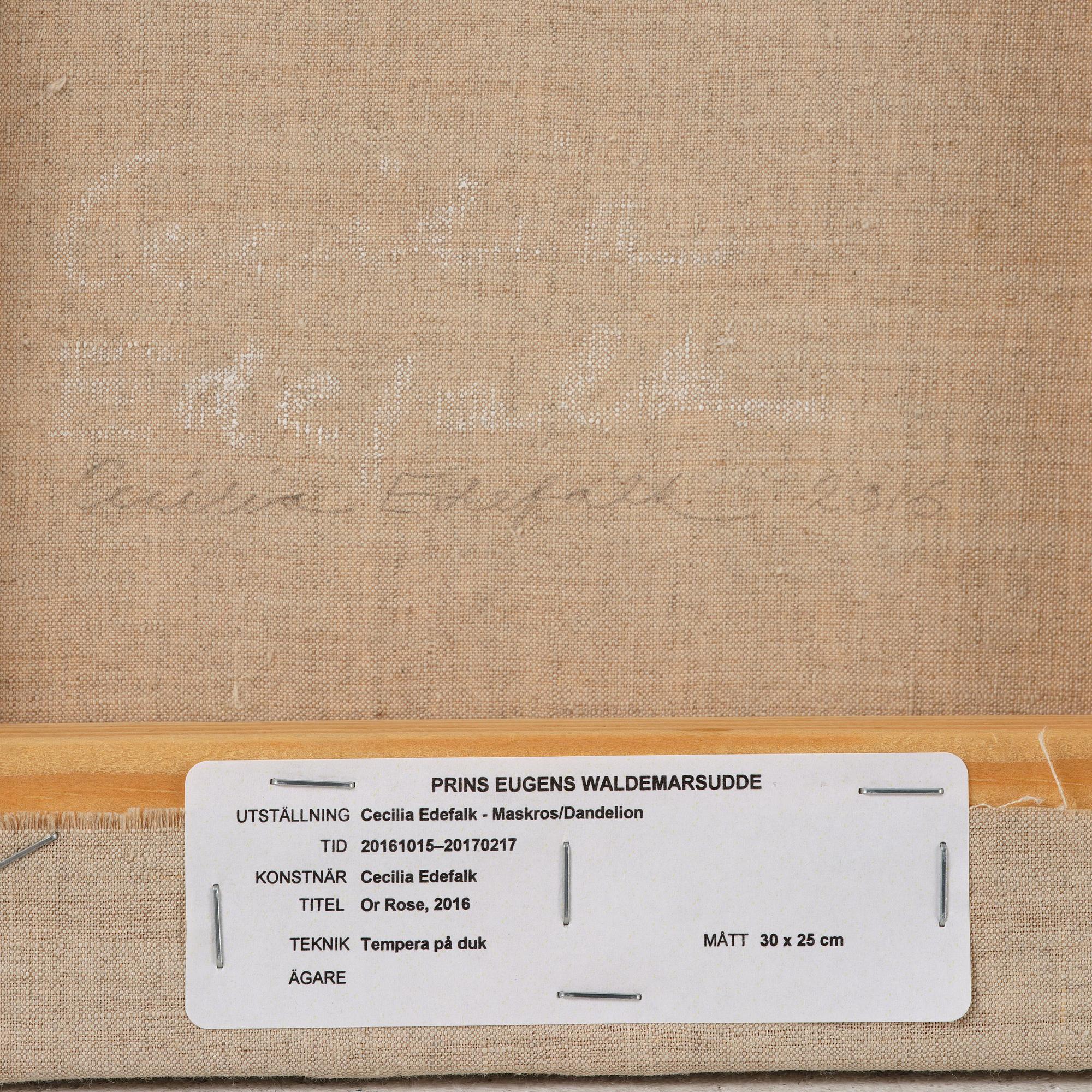 Cecilia Edefalk, "Or Rose".