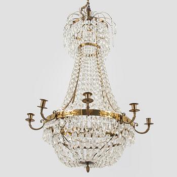 An Empire style chandelier, first half of the 20th century.
