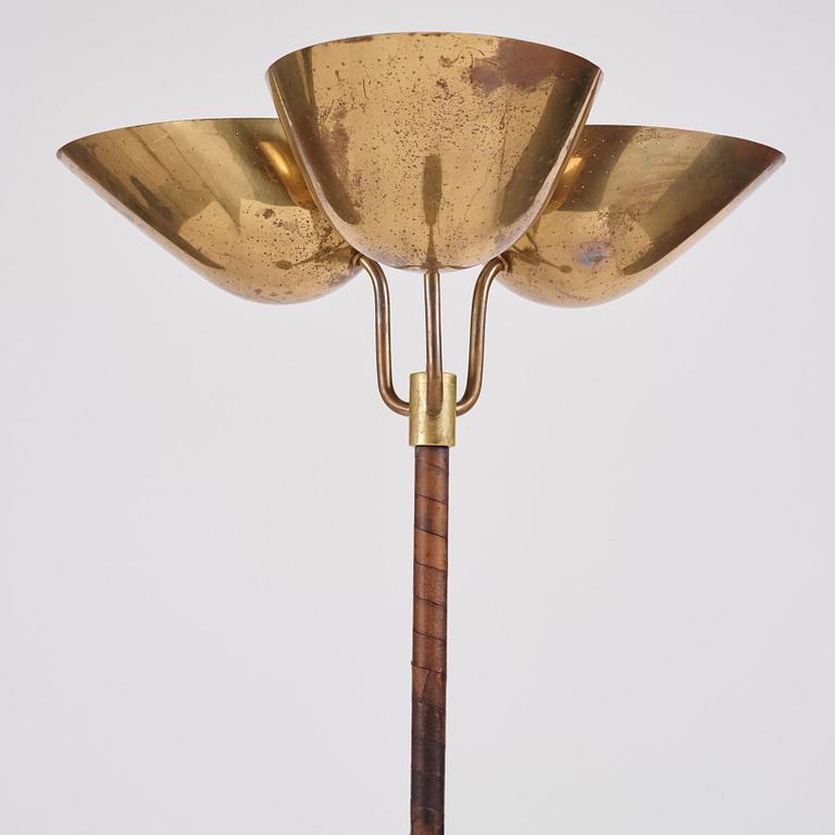 Carl-Axel Acking, a rare model "2645" floor lamp, Bröderna Malmströms metallvarufabrik, Sweden 1940s-50s.