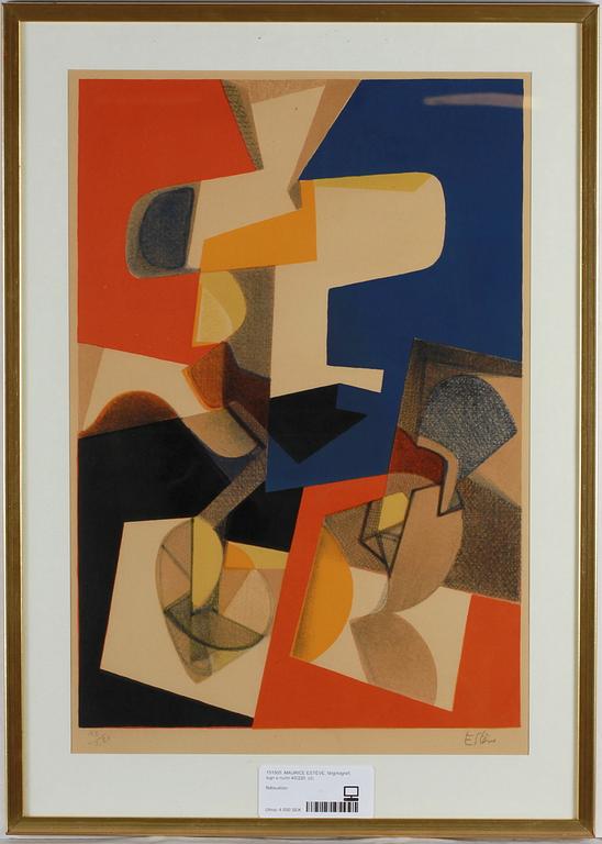 MAURICE ESTÈVE, färglitografi, sign o numr 40/220.