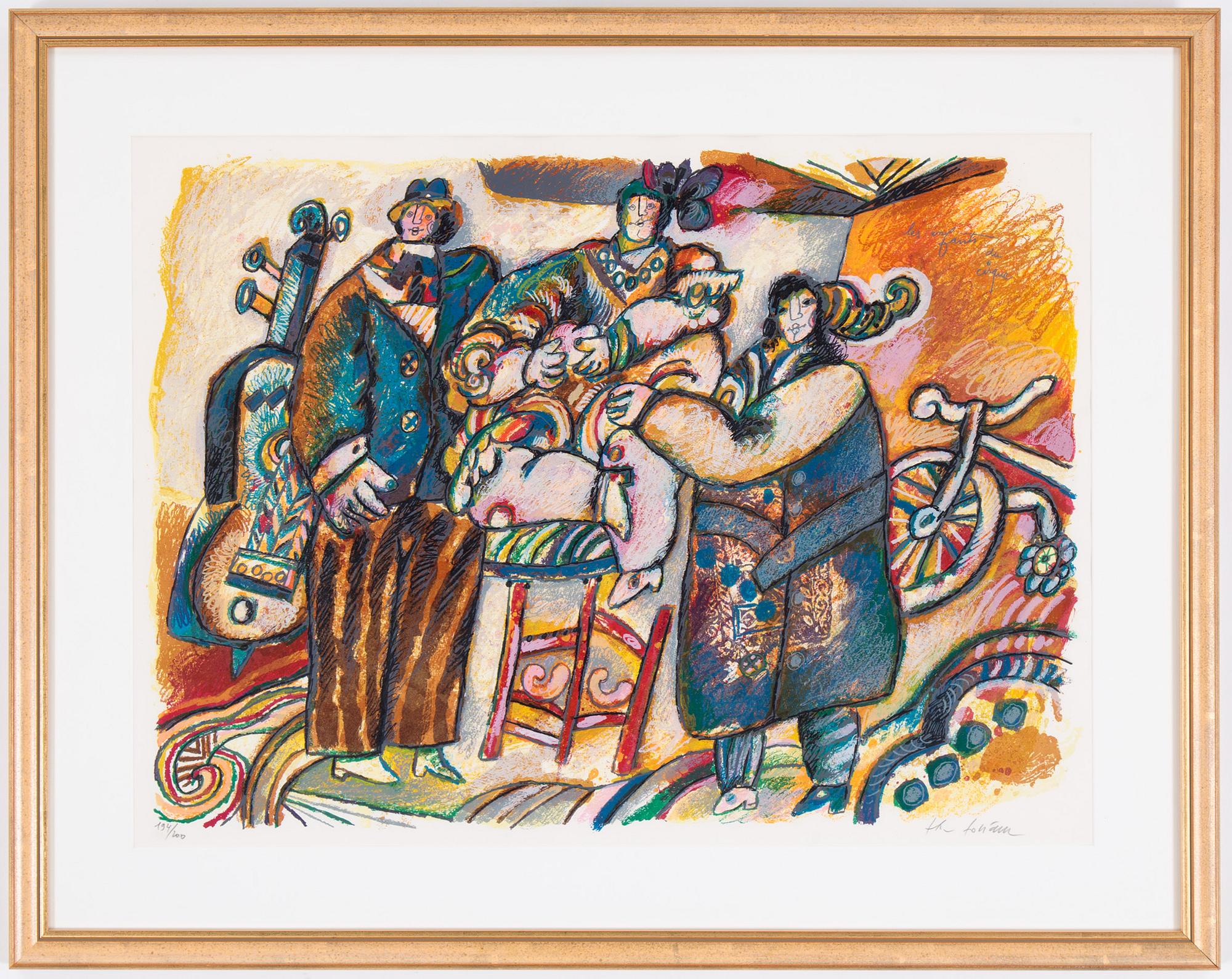 THEO TOBIASSE, litograph in colours, signed and numbered 194/200 in pencil.