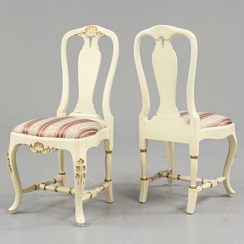 SALONGSGRUPP, 11 delar, rokokostil, 1900-tal.