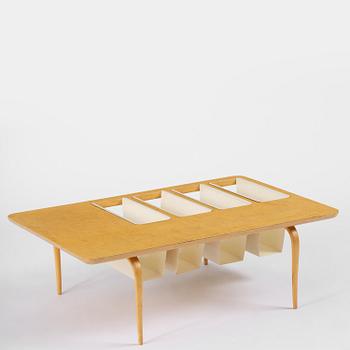 Bruno Mathsson, a magazine table, Firma Karl Mathsson, Värnamo, 1964.