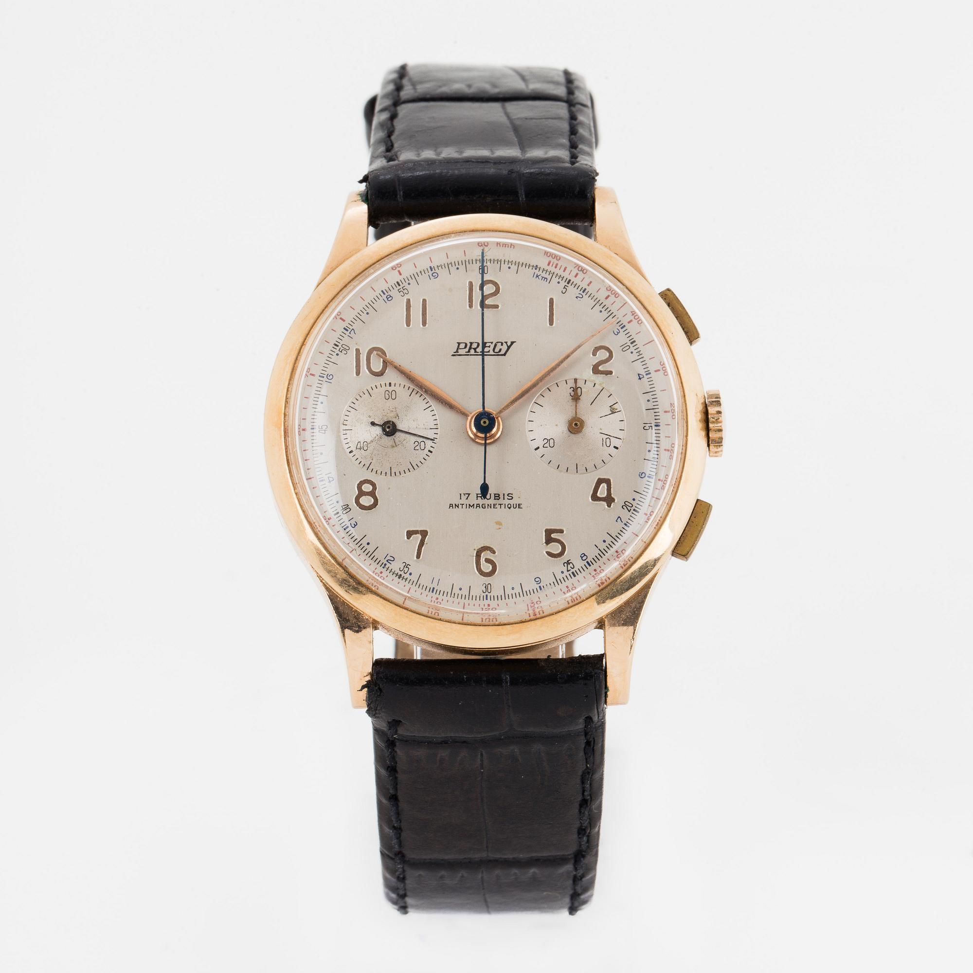 PRECY, wristwatch, chronograph,  37 mm.