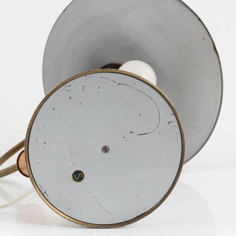 Malmö Metallvarufabrik, a table lamp, model '3932', 1940-50s. Provenance Sven Lundh.