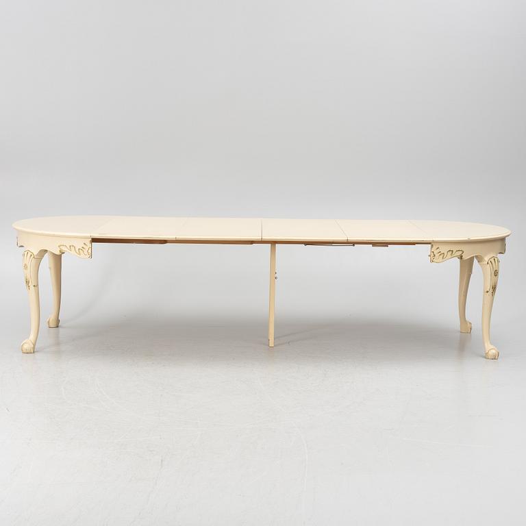 Matbord, rokokostil, 1900-talets mitt.