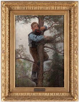 JOHAN TIRÉN, uppfordrad duk, signerad och otydligt daterad.