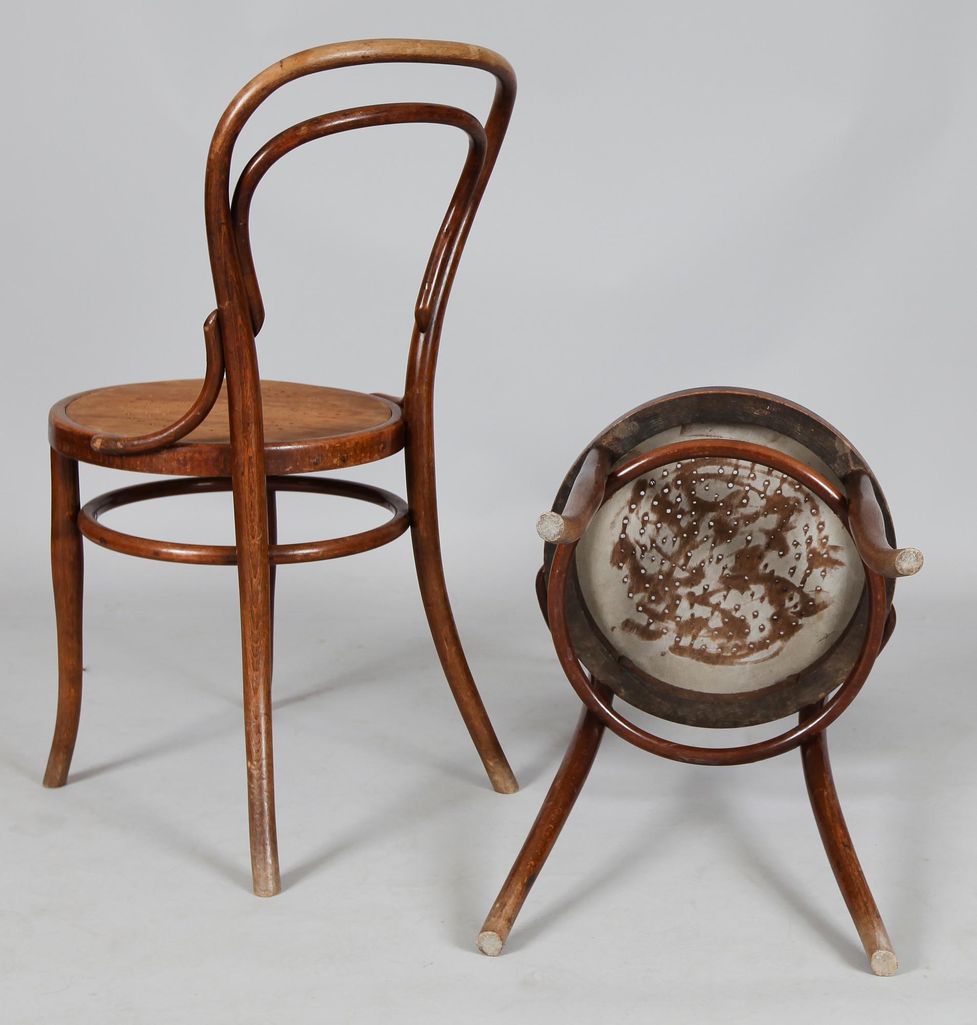 STOLAR, 6 st, (4+2), snarlika,  Thonetmodell, 1900-talets början.