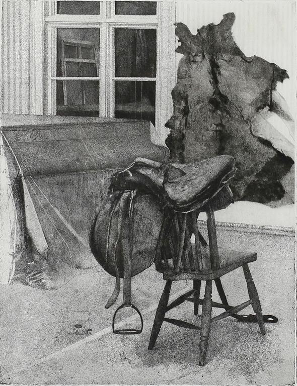 JOHN-E FRANZÉN, etsning och torrnål, sign  o dat 1973-76, numr 29/70.