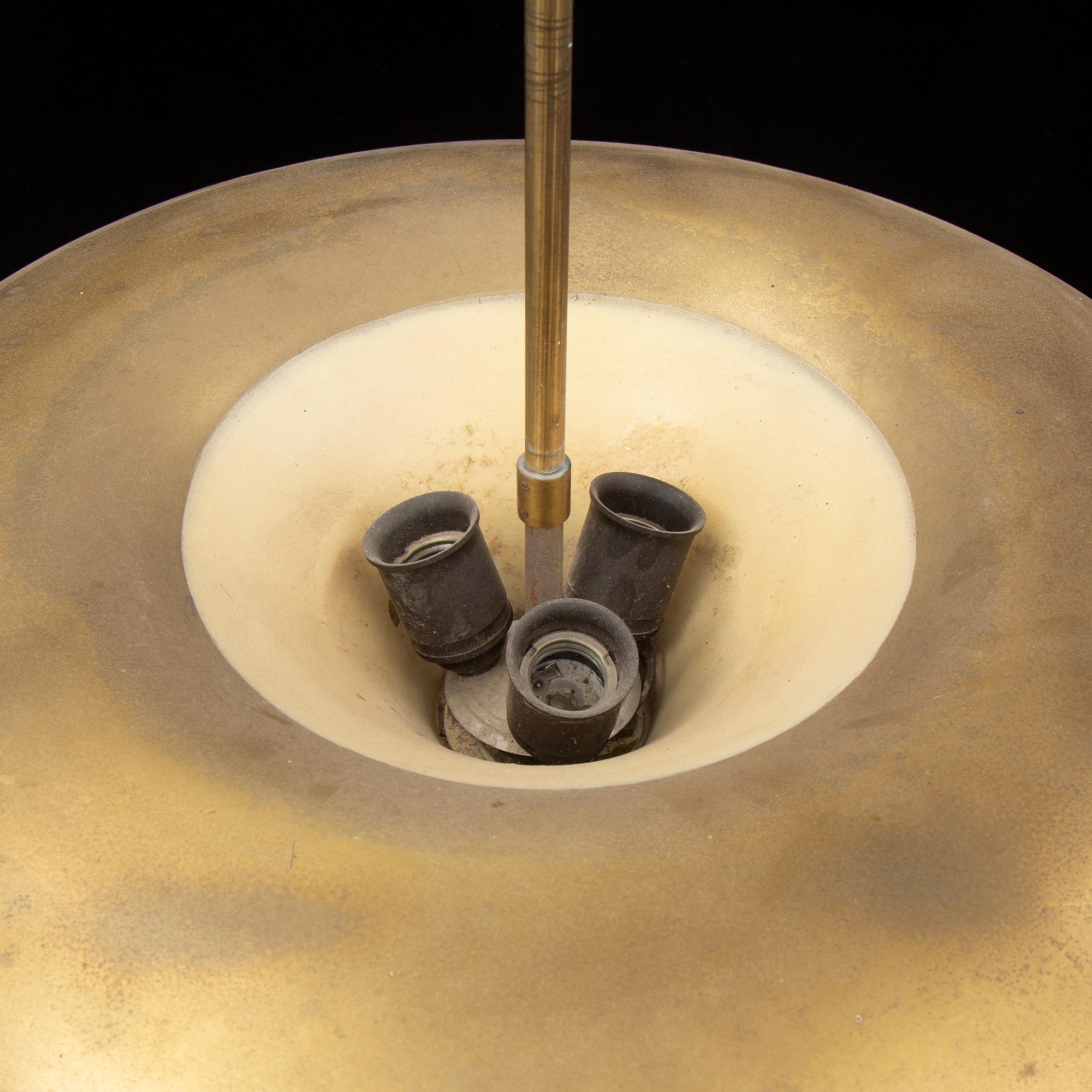 HARALD ELOF NOTINI, a model 11555 ceiling light, Böhlmarks, 1940's.