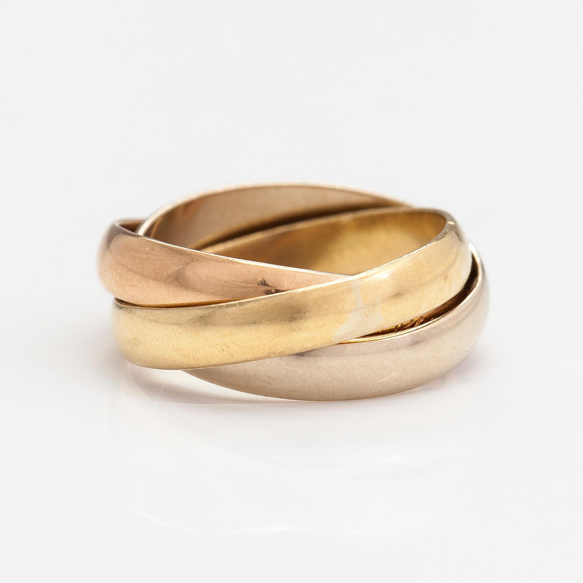 must de Cartier, Ring "Trinity", 18K guld.