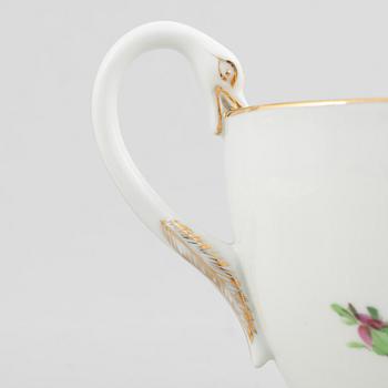 Meissen, servisdelar, porslin, 45 delar, "Red rose", Tyskland, 1800-1900-tal.