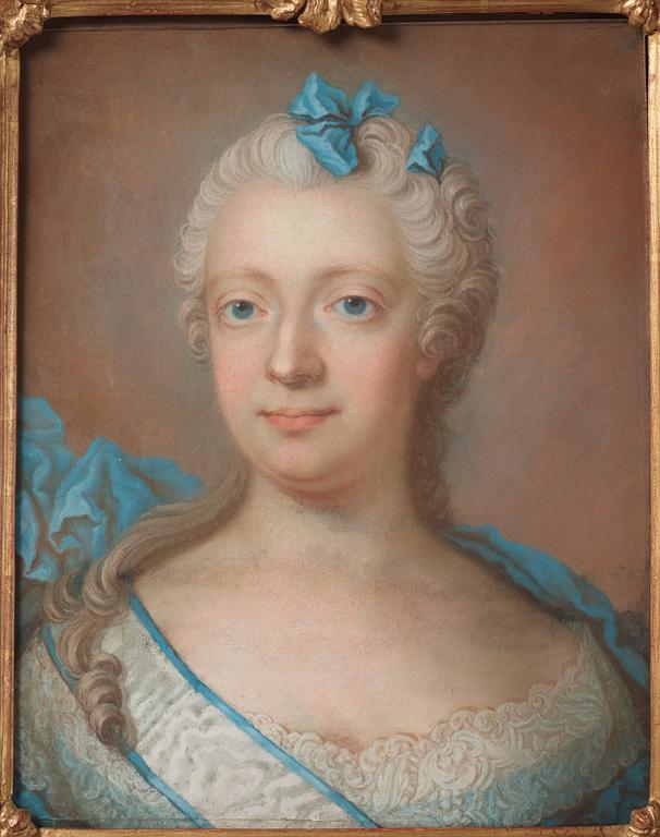 Gustaf Lundberg, Lady with the Vadstena noble maiden's order ribbon, called Lovisa Ulrika.