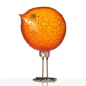 Alessandro Pianon, a "Pulcino" glass sculpture of a bird, Vetreria Vistosi, Italy, 1960s.