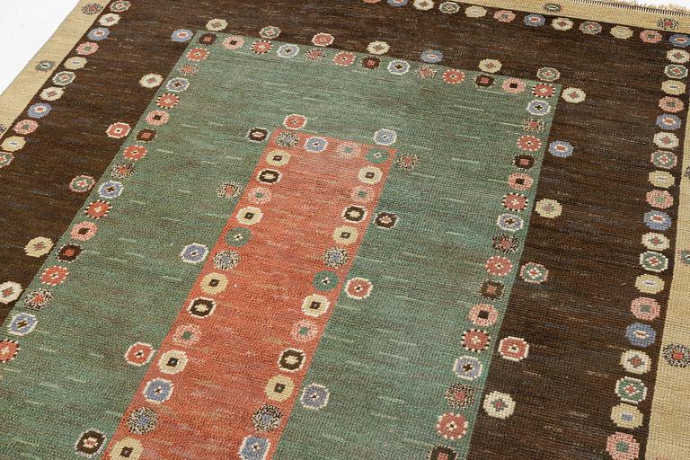 Märta Måås-Fjetterström, a carpet, 'Tusenskönan' ('Bellis'), knotted pile, c. 300 x 205 cm, signed AB MMF.