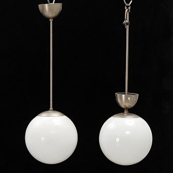 Two 1940s ceiling light.