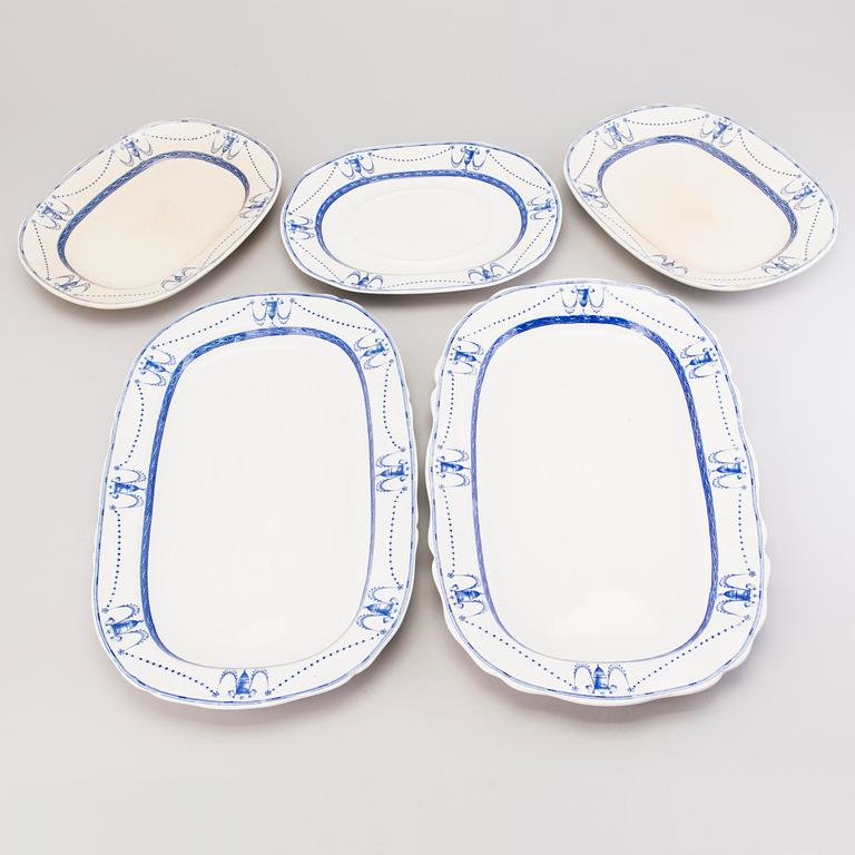 MATSERVIS, 70 delar, flintgods, "Deva", Minton, England 1800-talets slut.