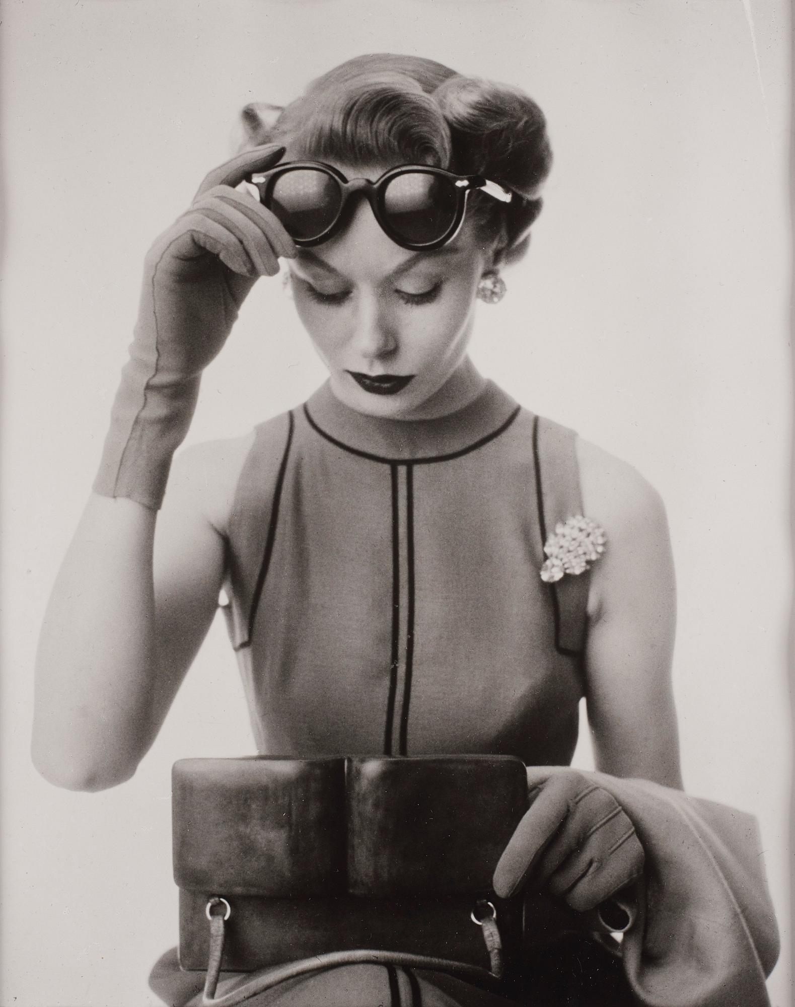 Irving Penn, "Fashion Photograph (Nina Devoe), New York, 1951".