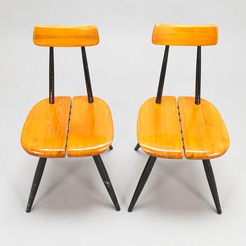 Ilmari Tapiovaara,  A set of six 1960's 'Pirkka' chairs, for Laukaan Puu.