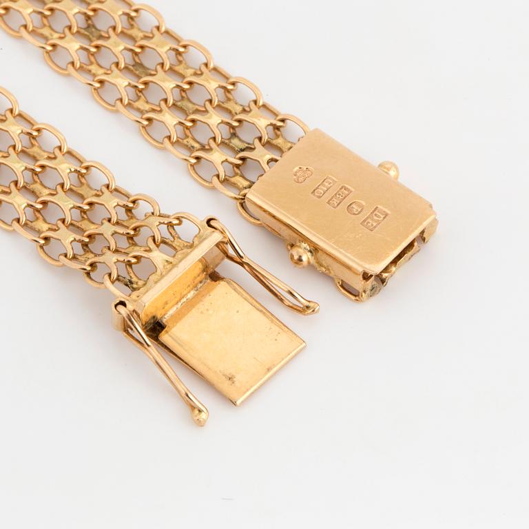 HALSBAND, 18K guld. X-länk.