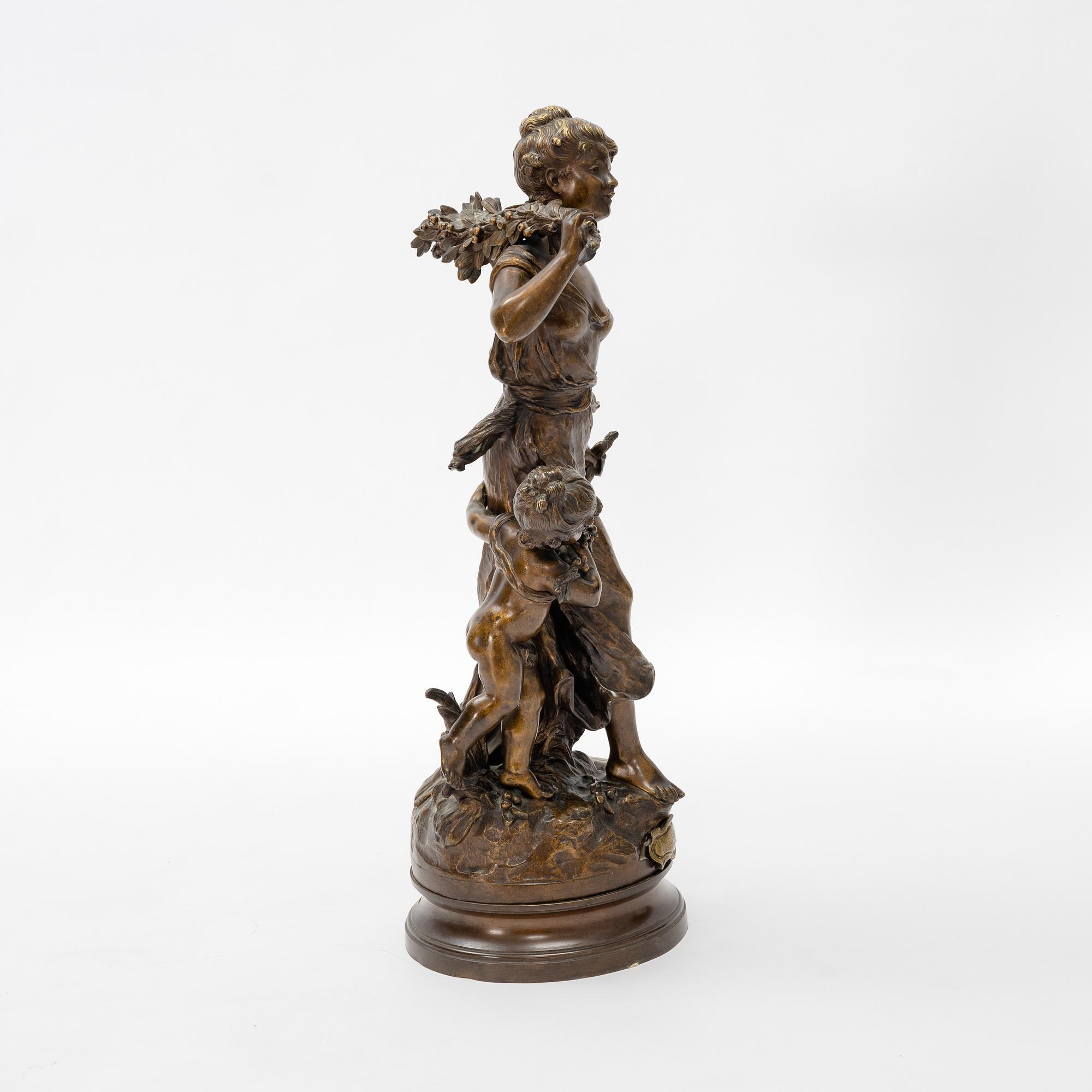 Hippolyte François Moreau, efter. Skulptur, brons.