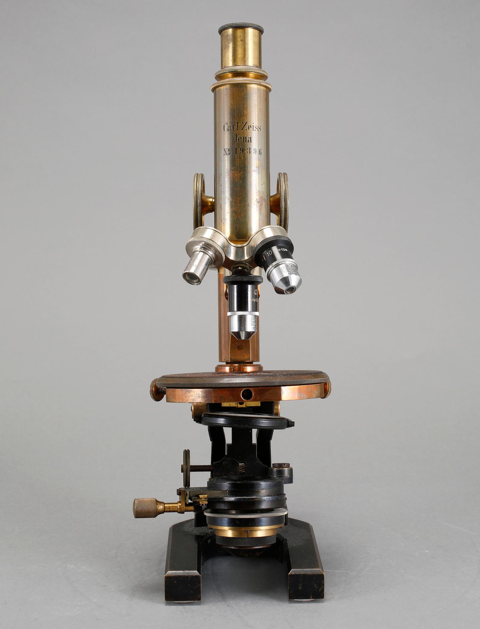 MIKROSKÅP, Carl Zeiss, Jena, Nr 19396, 1900-talets första del.