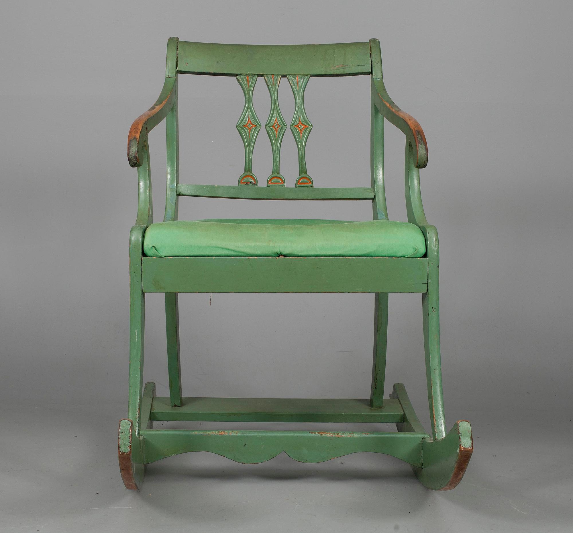 GUNGSTOL, biedermeier, Finland 1800-talets första hälft.