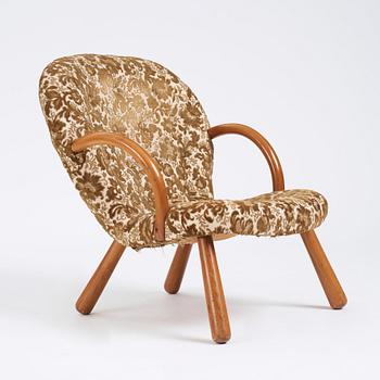 Swedish Modern, "Clam chair",  möjligen  Erik Eks Snickerifabrik, sannolikt 1950-tal.