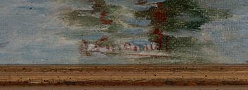 Anund Emanuel (Svensson), Anund Emanuel, Segelfartyg i hamn vid flodmynningen.