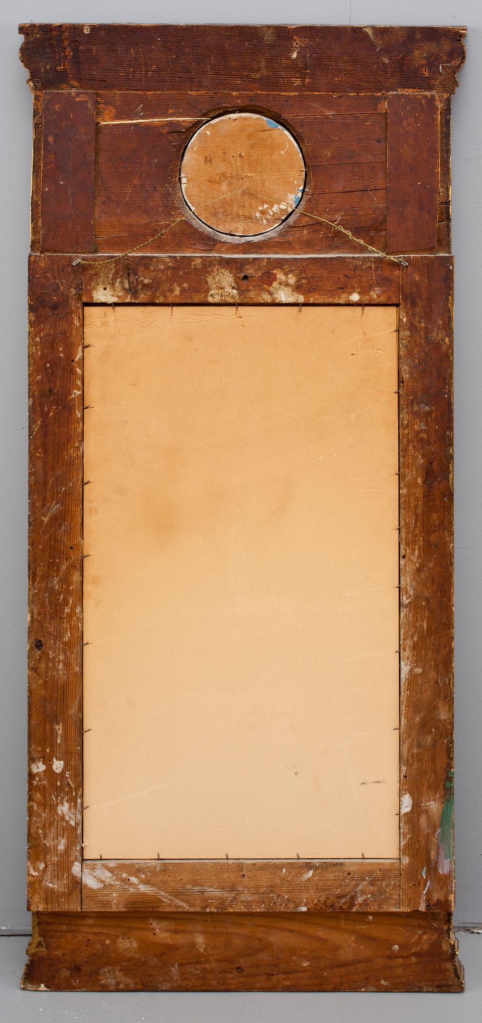 SPEGEL. Sengustaviansk, sekelskiftet 1800. Hallstämplad Örebro.