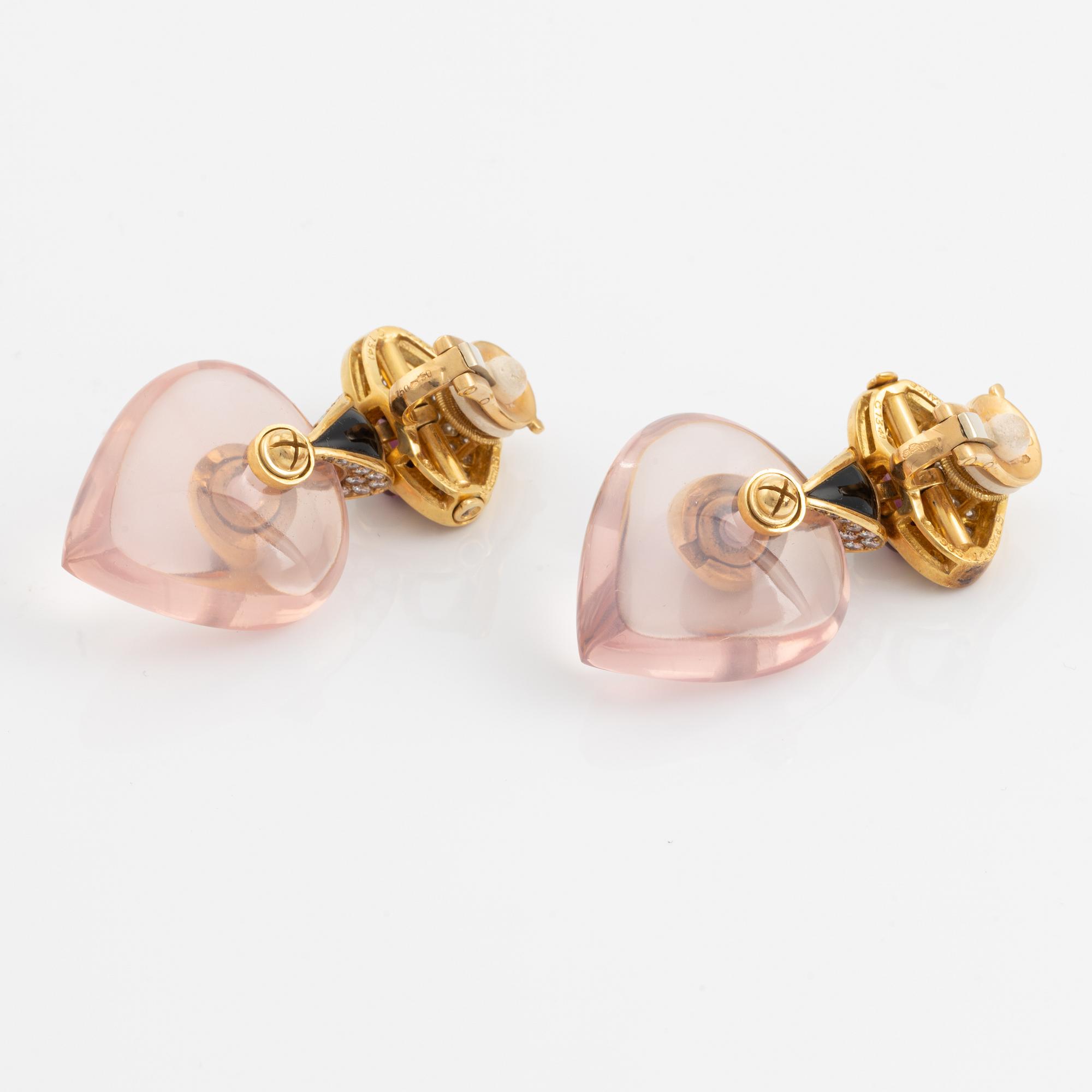 A pair of Marina B earrings.