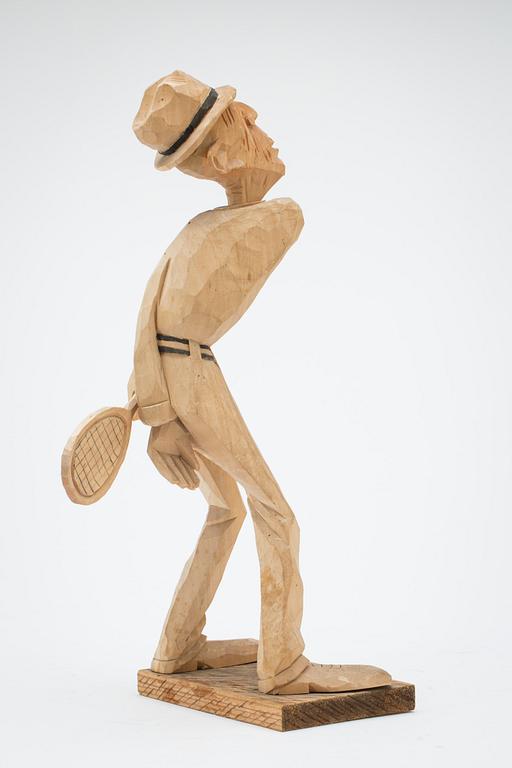 SKULPTUR, trä, troligtvis Sven Gunnarsson, signerad och daterad 1937.