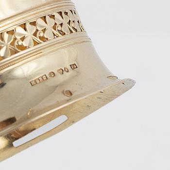 Brudkrona, förgyllt silver, 1940-tal, Sverige.