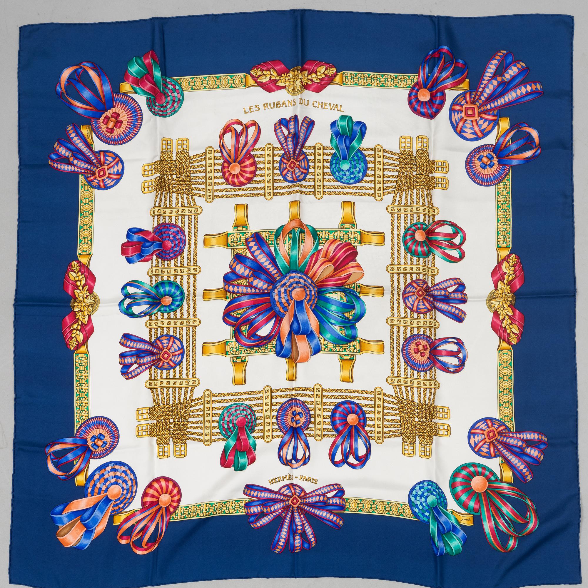 Hermès, scarf, "Les Rubans du Cheval".