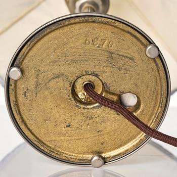 Harald Notini, bordslampor, ett par, Swedish Grace, modell "6908", Arvid Böhlmarks Lampfabrik, Stockholm, 1920-30-tal.
