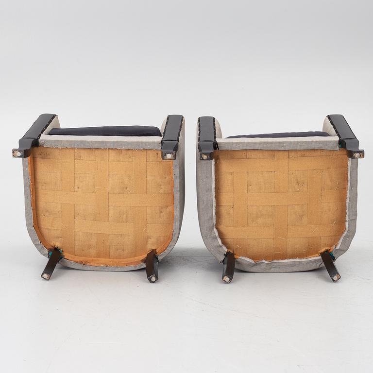 A pair of armchairs, first half of the 20th century.
