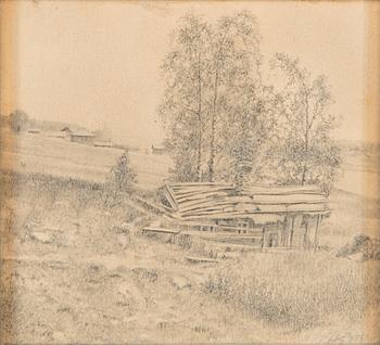 Helene Schjerfbeck, The sauna in Löyttymäki.