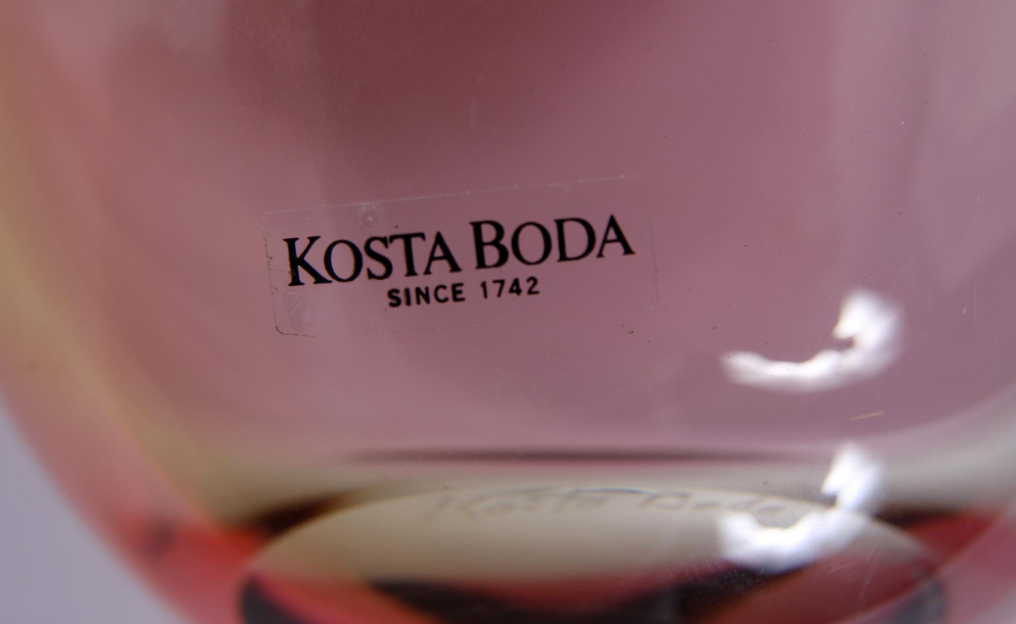 VASER, 2 st, glas, Kjell Engman, Kosta Boda samt Sven Palmqvist, Orrefors.