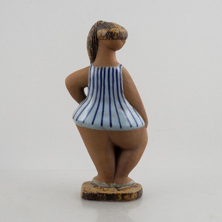 Lisa Larson, a stoneware figurine, 'Dora' from the series 'ABC-flickorna', Gustavsberg.