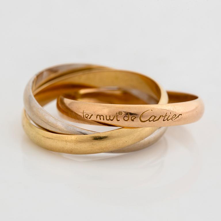 Cartier, Ring, "Trinity", 18K guld i tre färger.