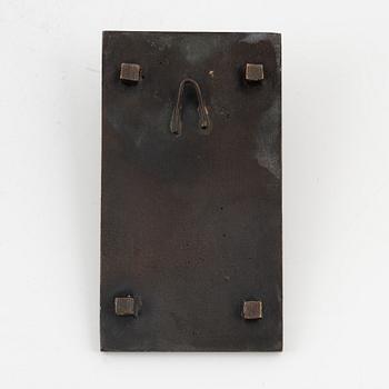 Bror Marklund, embossment, bronze, height 16 cm.