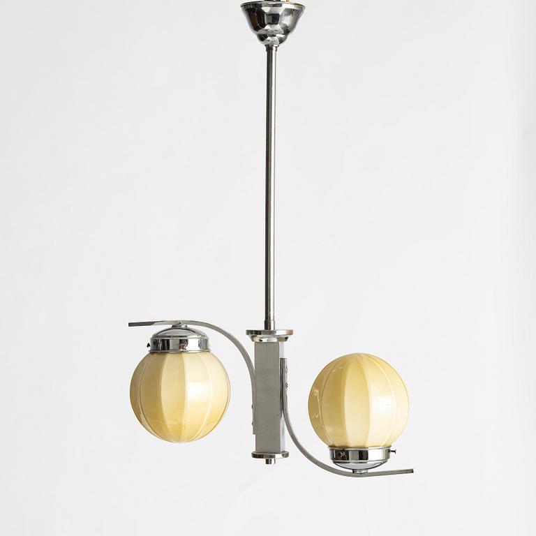 Taklampa, funkis, 1930-tal.