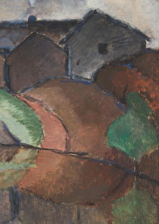 Alvar Cawén, Landscape from Illby in Porvoo.