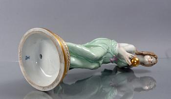 FIGURIN, porslin, Meissen.
